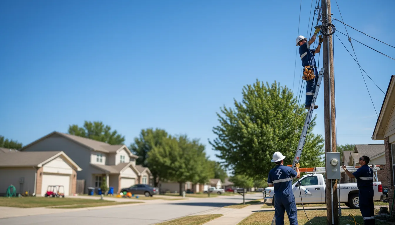 Residential electrician providing installation services in Hereford, AZ
